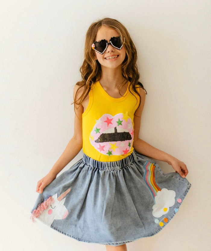 Lola + The Boys Star struck tank top