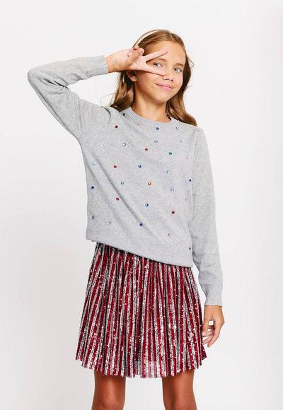 Lola + The Boys Sweaters & Sweatshirts Girls Infinity Stone Sweater