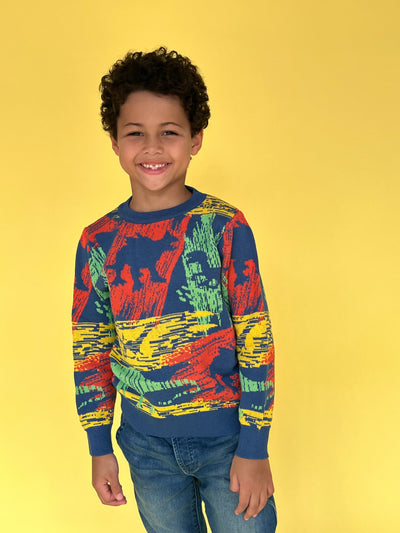 Lola + The Boys Sweaters & Sweatshirts Multi Dino Sweater