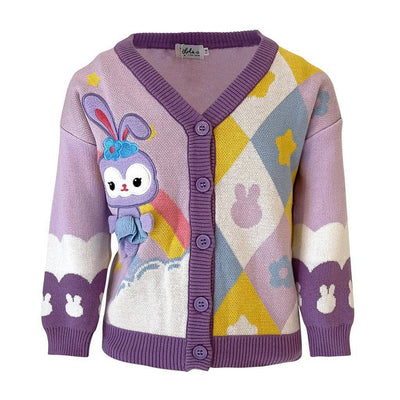 lola and the boys Sweaters & Sweatshirts 7/8 Retro Bunny Cardigan