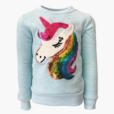 Sky Blue Rainbow Unicorn Sweatshirt