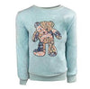 Lola + The Boys Sweaters & Sweatshirts Sky Blue Teddy Sweatshirt