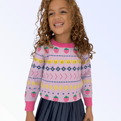 Lola & The Boys Sweaters & Sweatshirts Smiles and Berries Sweater