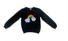 Lola + The Boys Sweaters & Sweatshirts Smiley sequin Cloud Rainbow Sweatshirt