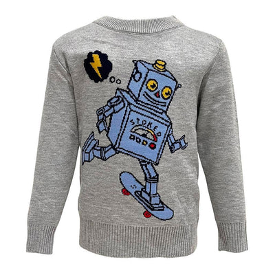 Lola & The Boys Sweaters & Sweatshirts Stoked Robot Sweater