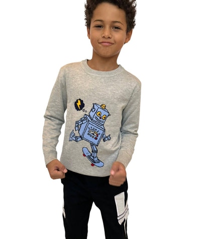Lola + The Boys Sweaters & Sweatshirts Stoked Robot Sweater