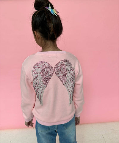 Lola + The Boys Sweaters & Sweatshirts Sweet Angel Wing Sweatshirt