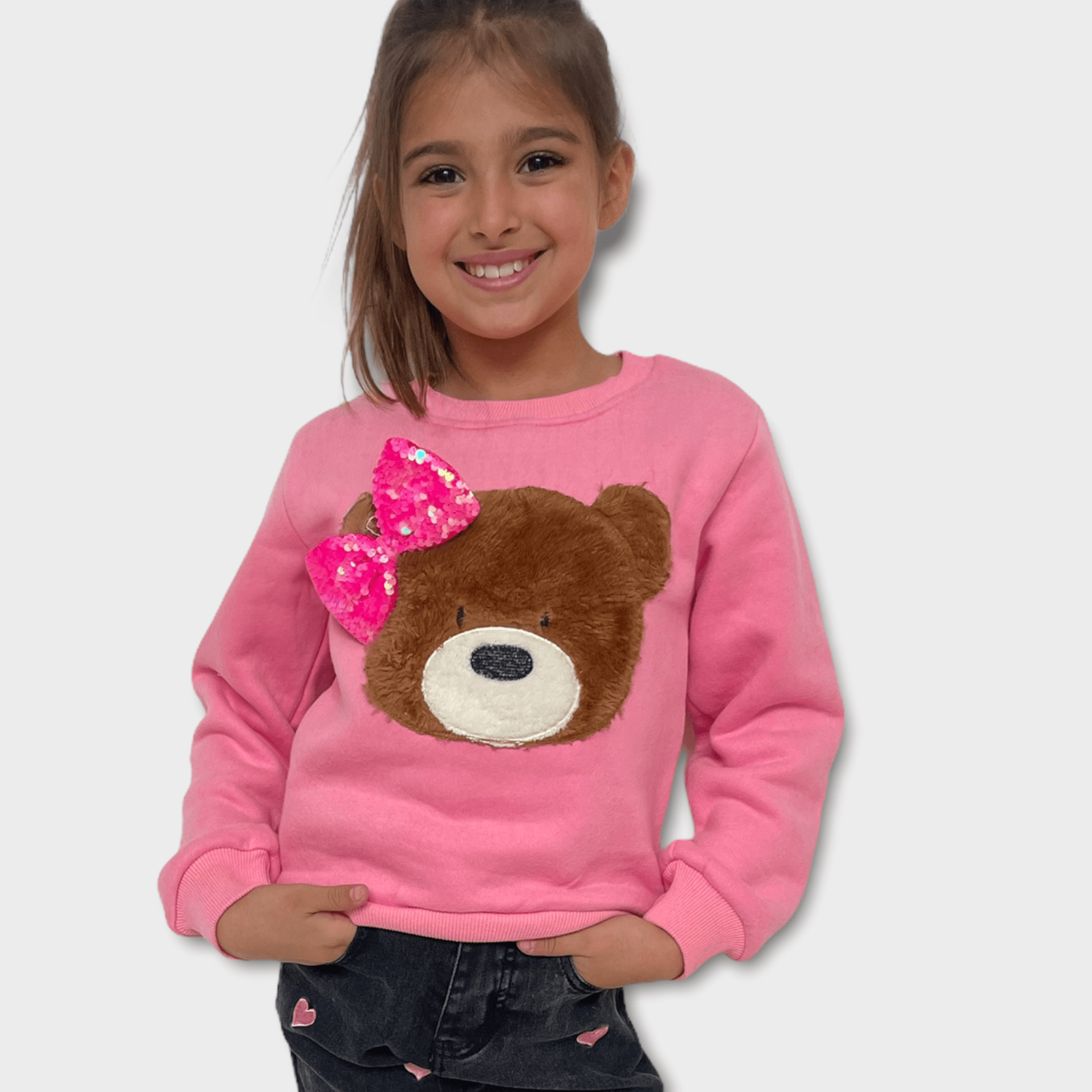 Pink teddy bear sales sweater
