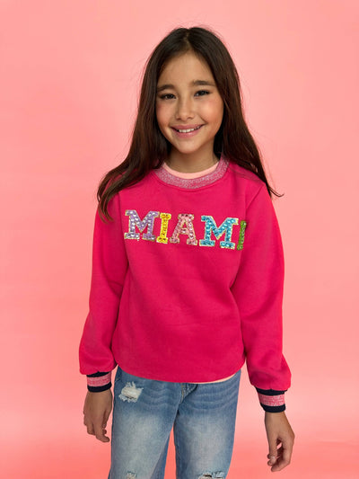 Lola + The Boys Sweatshirt Crystal Miami Sweatshirt