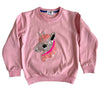 Lola + The Boys sweatshirt Fancy Unicorn Pink Sweatshirt