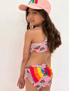 Lola + The Boys SWIM Double Rainbow 2 piece Swimsuit