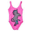 Lola + The Boys Swimwear Neon Unicorn Swimsuit
