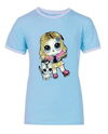 Lola + The Boys Tees Doll and Kitty Sequin Ringer T-Shirt