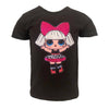 Lola & The Boys Tees Black/Pink / 2 Girls Sequin Doll T-Shirt