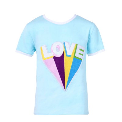 Lola + The Boys Tees Rainbow Love Ringer T-Shirt