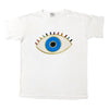 Lola + The Boys Tees Women's White Rainbow Evil Eye Tee