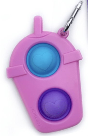 Top Trenz Toy Pink Smoothie Fidget Keychains