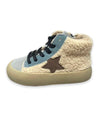 Lola + The Boys Tricolor High Top Sherpa Sneaker