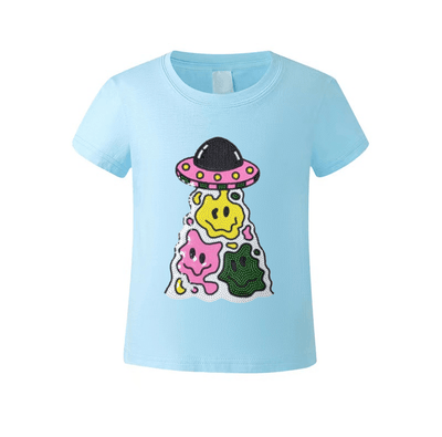 Lola + The Boys UFO Smiley T-Shirt