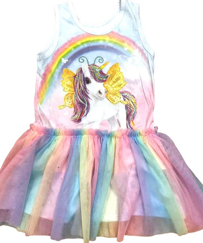 Lola + The Boys Unicorn Dreamland Crystal Dress