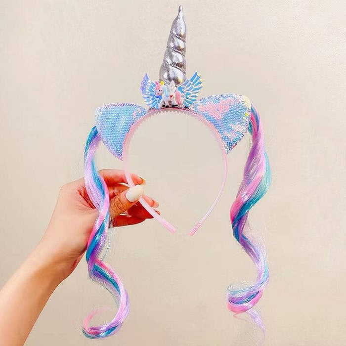 Lola + The Boys Unicorn Glitter Hair Headband