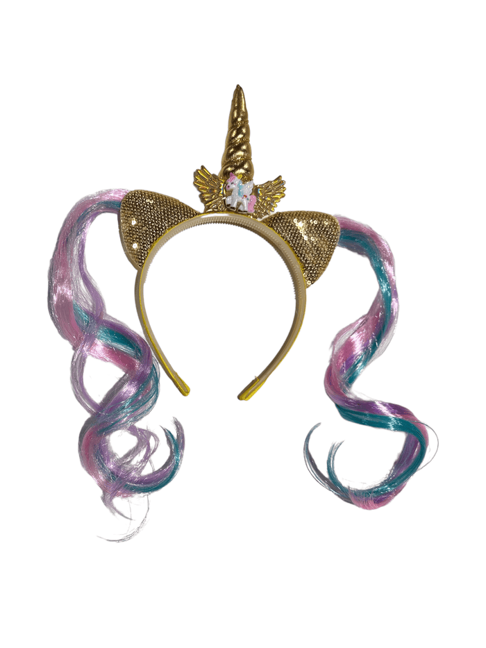 Lola + The Boys Unicorn Glitter Hair Headband