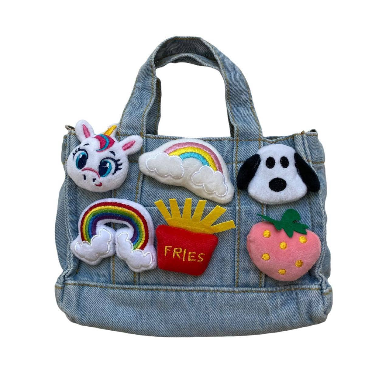 Heavy Duty Cotton Washed Denim Event Tote Bags Wholesale