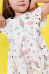 Lola + The Boys Unicorns and Ice Cream Cones Dress