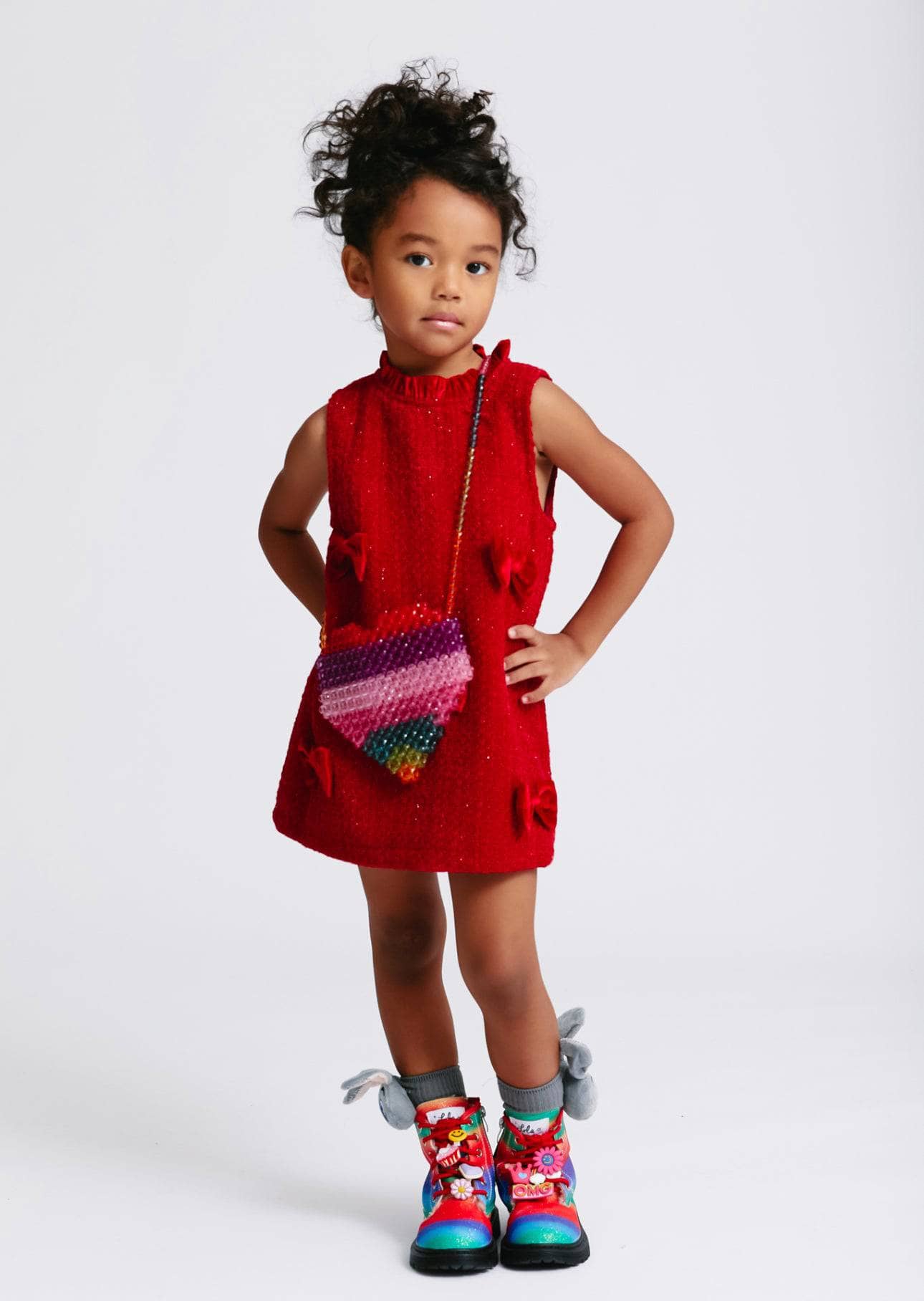 Red Glitter Holiday Dress for Girls – Mia Bambina Boutique
