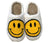 White Smiley Slippers