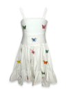 Lola + The Boys Women's 3D Rainbow Butterfly High Low Dress
