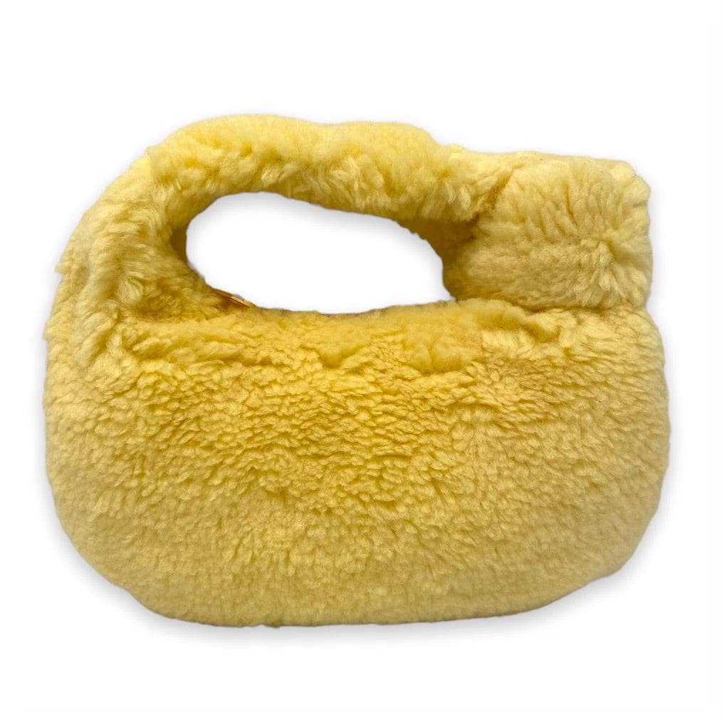 Yellow fluffy bag hot sale